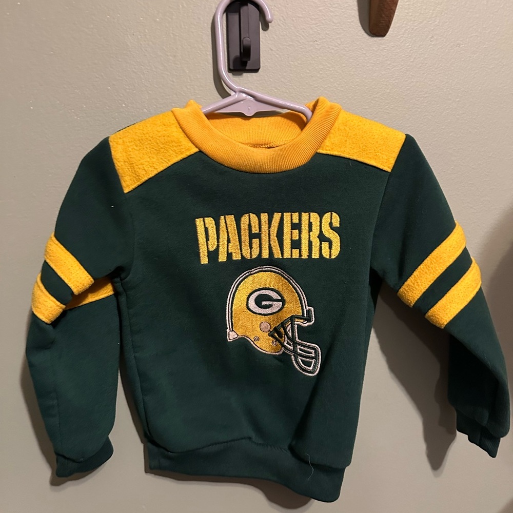 Vintage 2t Packers Pull Over